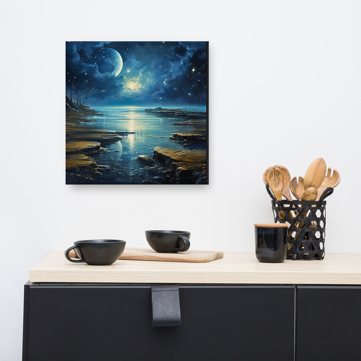 Moon by the Ocean