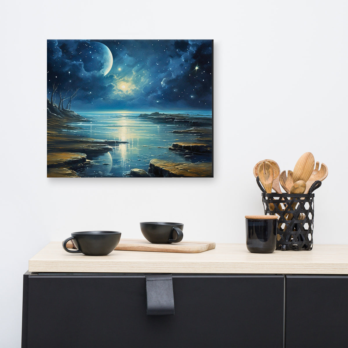 Moon by the Ocean