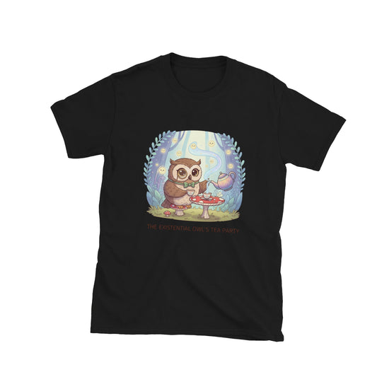 Short-Sleeve Unisex T-Shirt in black — front view.