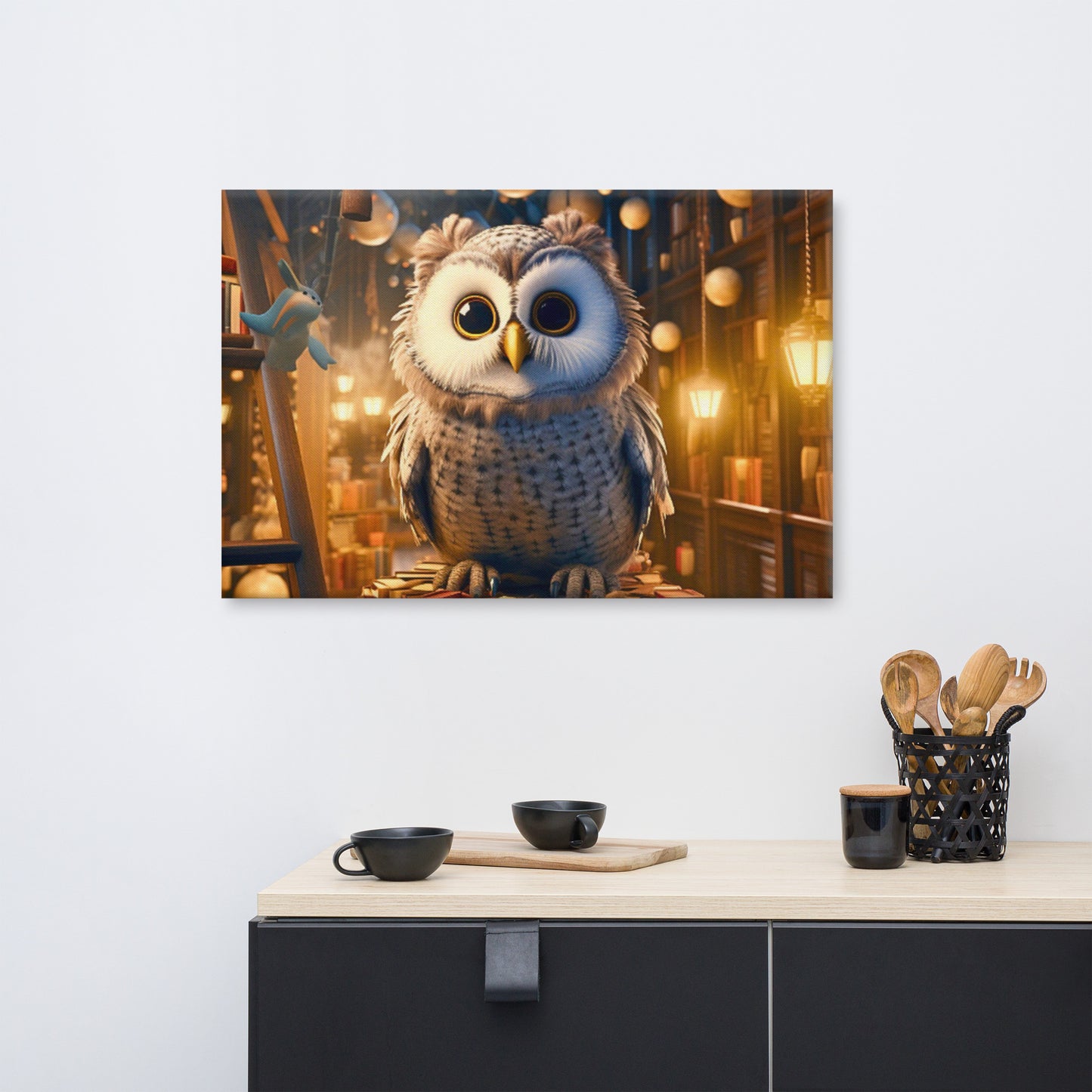 Happy Owl in the Books