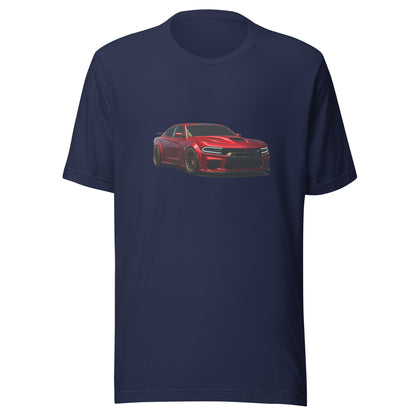 Front view of the navy Charger + Challenger + Lambo shown without a model on a white background.