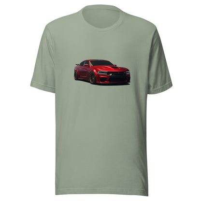 Front view of the sage Charger + Challenger + Lambo shown without a model on a white background.