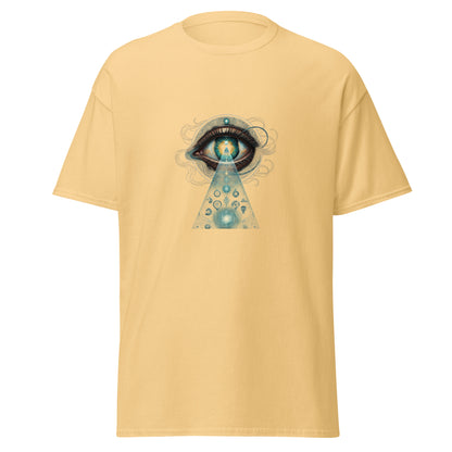 Front view of the yellow haze Eye Power shown without a model on a white background.