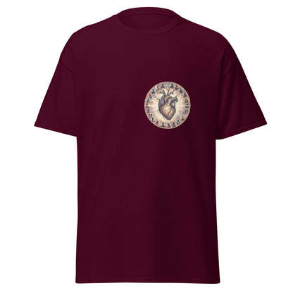 Front view of the maroon Heart shown without a model on a white background.