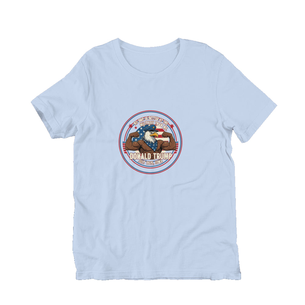 Trump Quotes 1 in baby blue — front view.