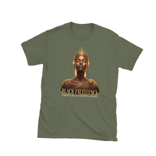 Coco Butter and prayer in military green — front view.