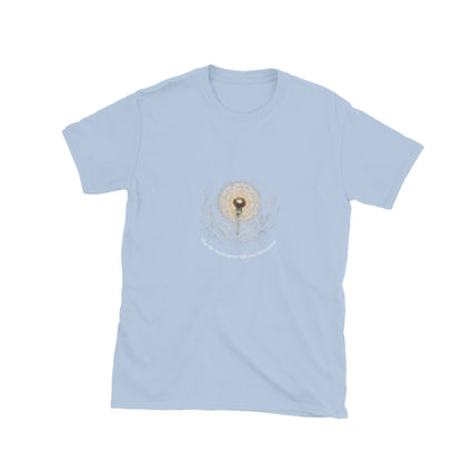 May The World Never Kill Your Innocence in light blue — front view.