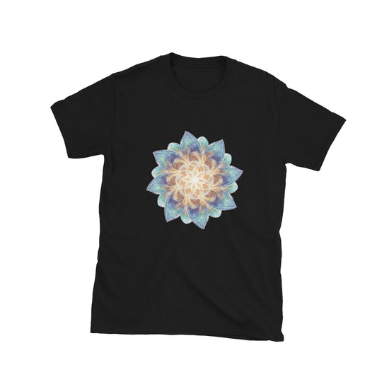 The Aetheric Bloom of Renewal in black — front view.