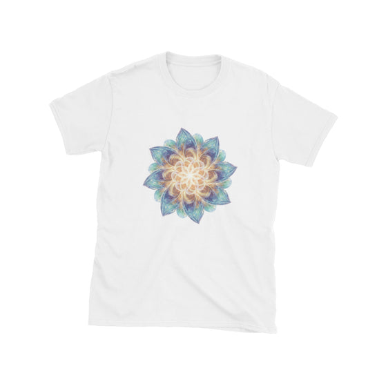 The Aetheric Bloom of Renewal in white — front view.