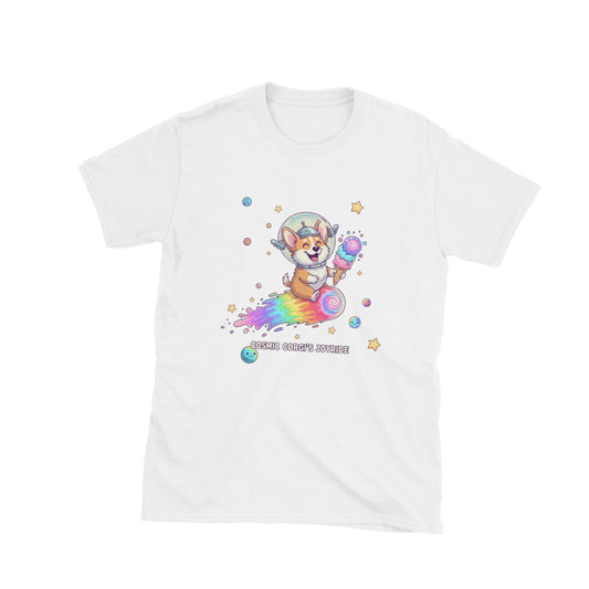 Magic Corgi Joyride in white — front view.