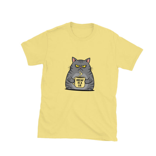 Short-Sleeve Unisex T-Shirt in cornsilk — front view.