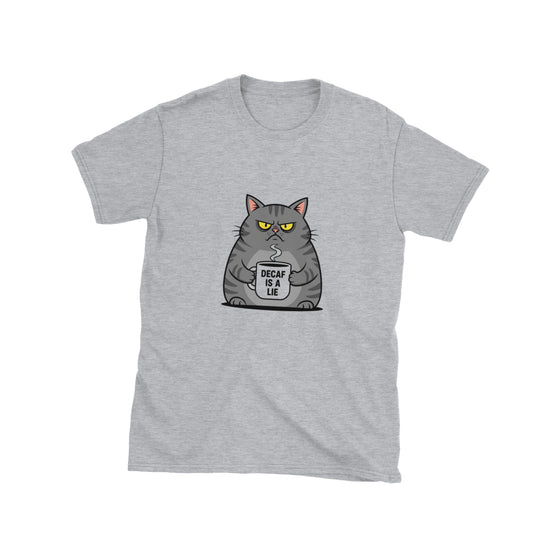 Short-Sleeve Unisex T-Shirt in sport grey — front view.