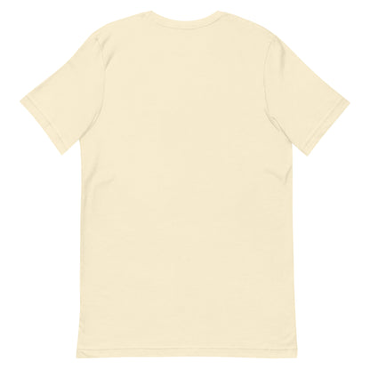 Plain Natural cream back of the Plot Twist I Stayed Home T-shirt, with no back print.